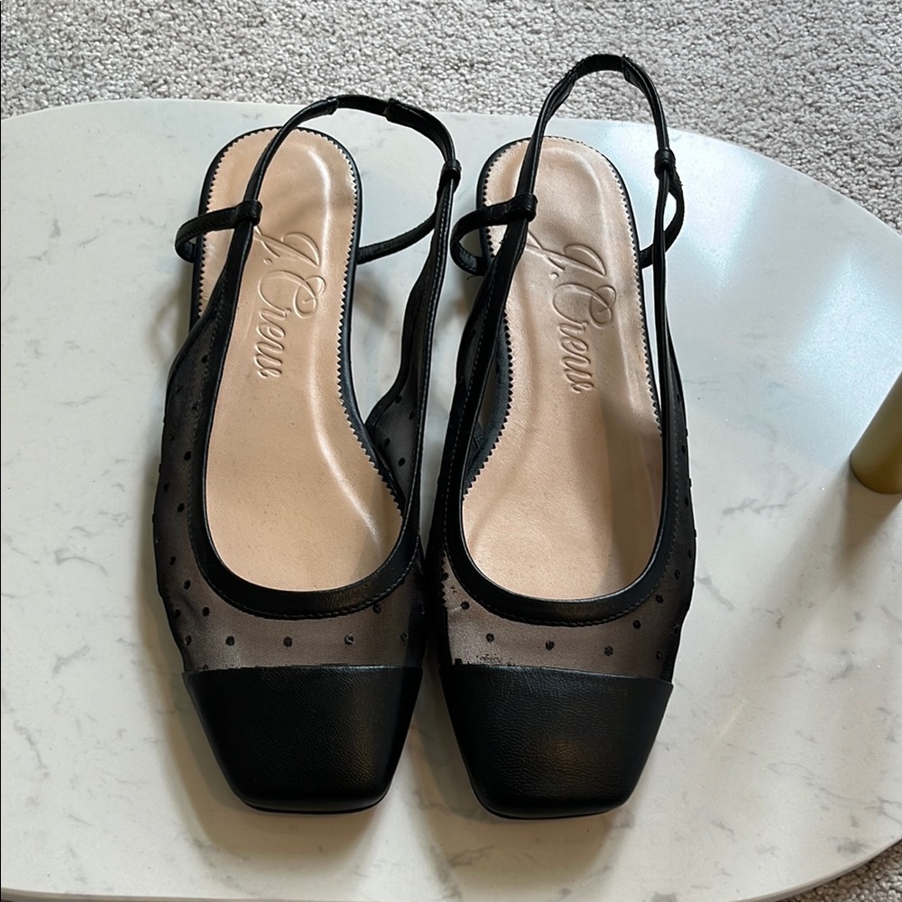 J. Crew Black Slingback Women's Shoes